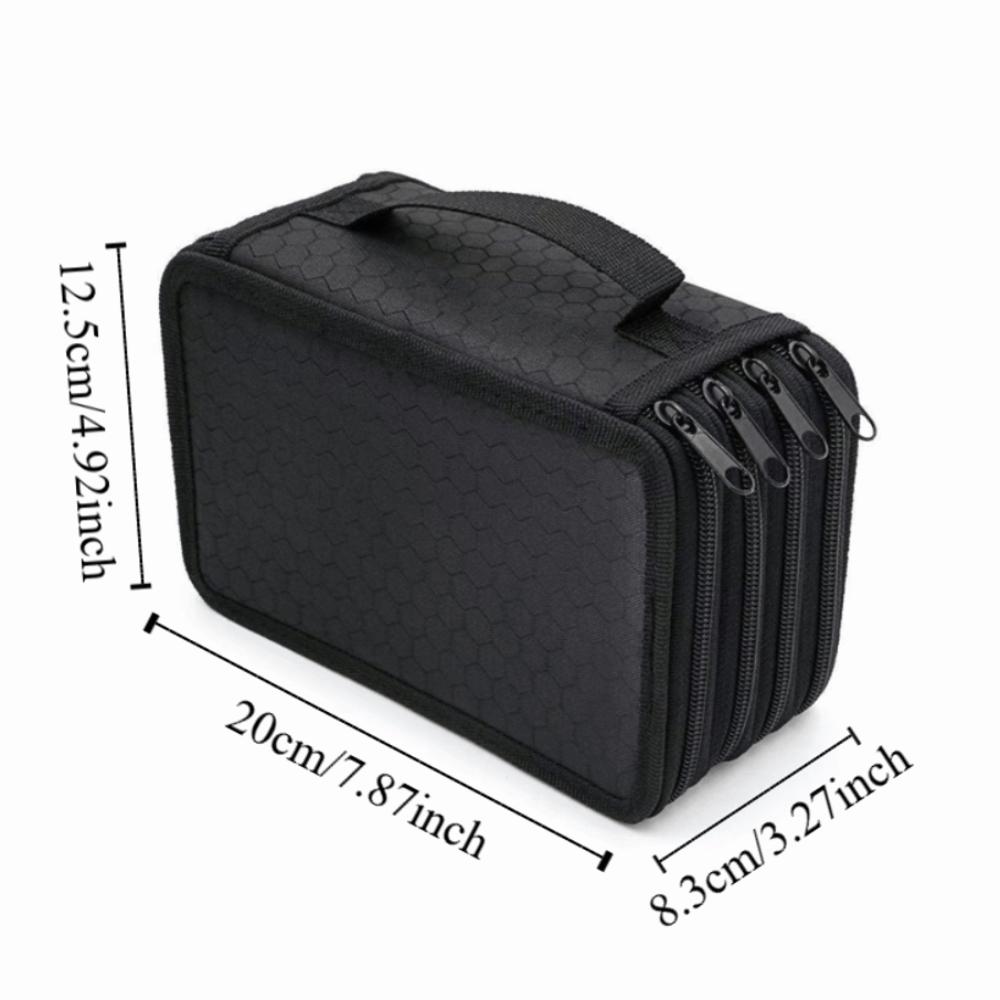 72 Holes Colored Pencil Bag Large Capacity School Stationery Bag Pen Pouch Office Accessories