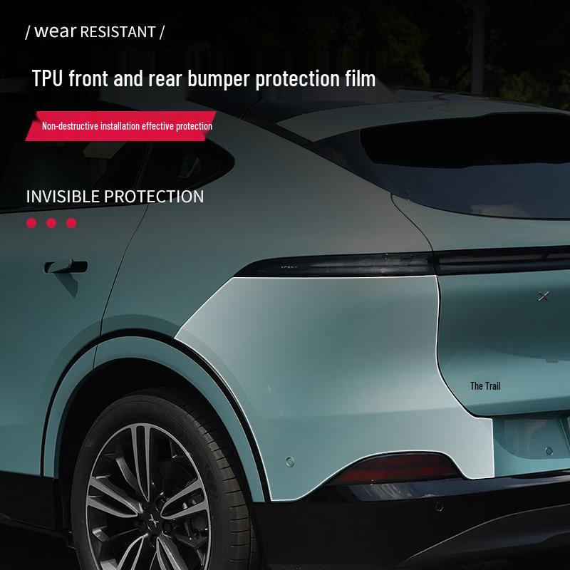 XPeng G6 Invisible Body Wrap: Anti-Scratch TPU Film for Front & Rear Bumpers, Pre-Cut & Transparent