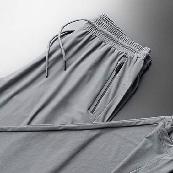 Шикарные свободные спортивные спортивные штаны с тонкой сеткой, летние спортивные штаны, мужские брюки для одежды