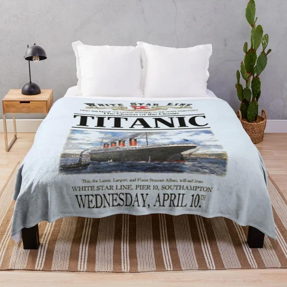 Titanic Sinking Throw Blanket Super Soft Fuzzy Cozy Warm Plush Blanket for Bed Couch Chair Living Room Spring Fall Winter Spring
