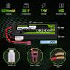 Аккумулятор OVONIC 7.4V LiPo 5200mAh 2S 50C литий-полимерный с разъемом Deans T для различных радиоуправляемых автомобилей, CE, MSDS, UN38.3, RoHS, ISO9001, ISO14001 (Набор из