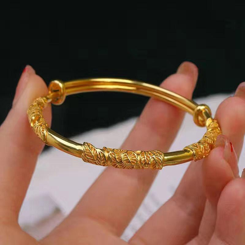 Браслет золотого цвета из акации Teng Ins, высококачественный цветочный браслет, свадебный подарок для подруги, мамы