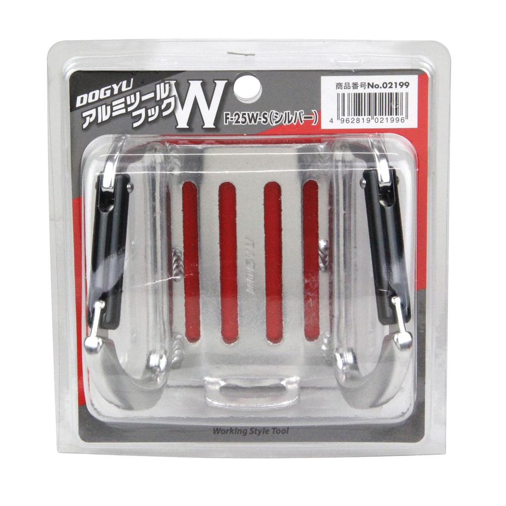 DOGYU Dogyu Sangyo Aluminum Tool Hook Silver 02199 F-25W-S
