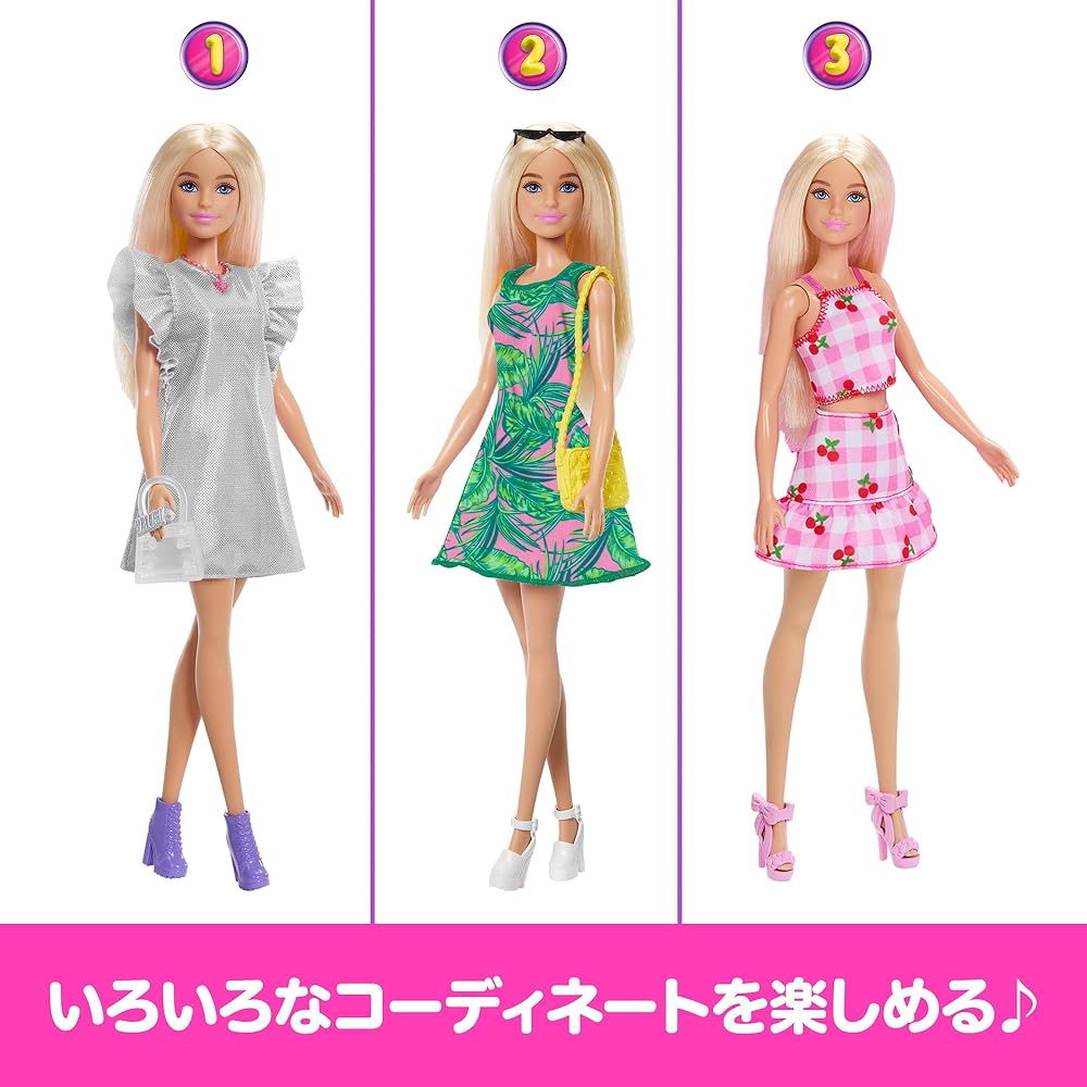 Кукольный гардероб Barbie Dream Closet с куклой, розовый игровой набор с модными нарядами для переодевания и ролевых игр, для детей от 3 лет