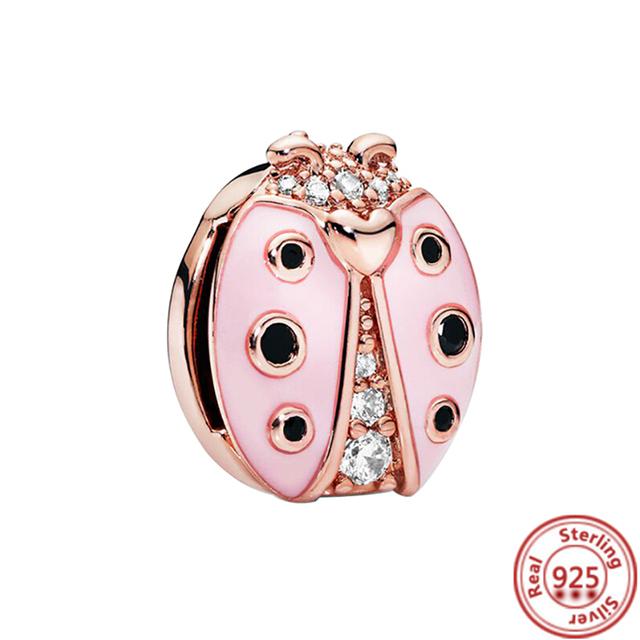 Стерлингового серебра 925 пробы, бусины, буквы, сердце, листья, круг, сверкающие клипсы, подвески, подходят для браслета с отражениями, ювелирные украшения