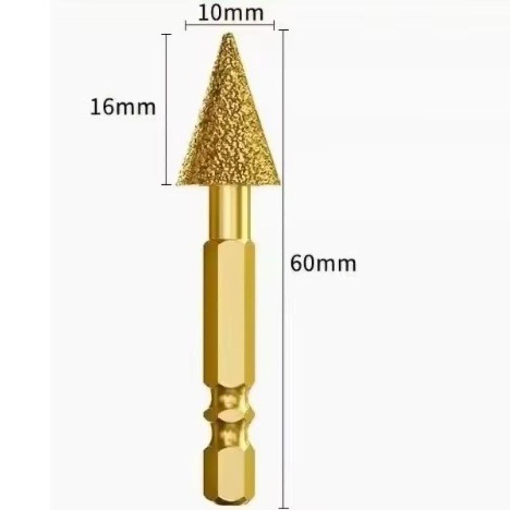 1/7pcs Diamond Coated Diamond Grinding Head Brazed Tip Grinding Drill Bit For Tile