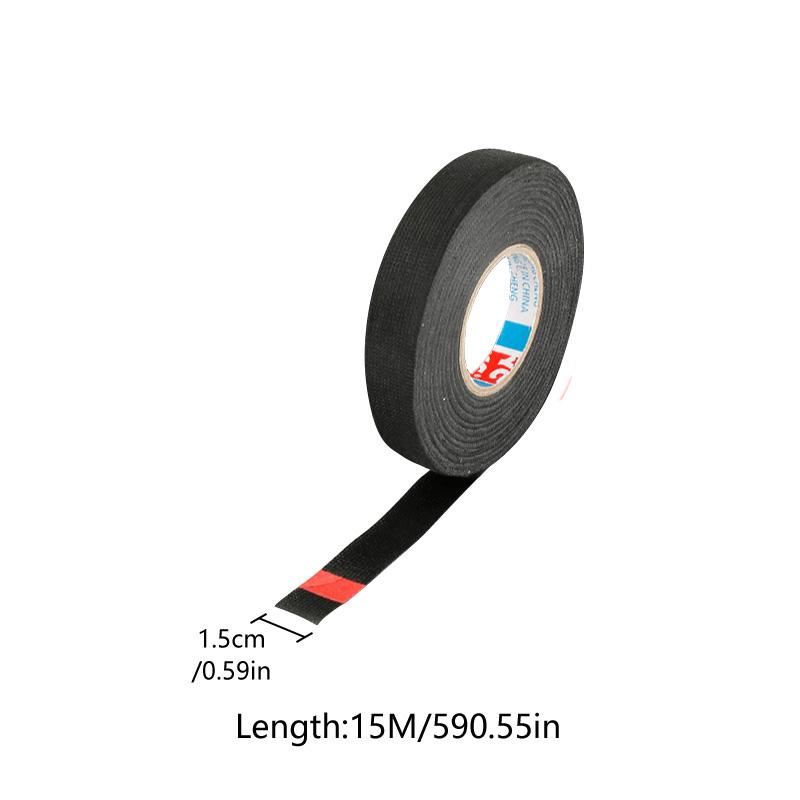 1 рулон, клейкая ткань для кабеля, тканевый жгут проводов, лента для проводов, фланелевая лента, термостойкая