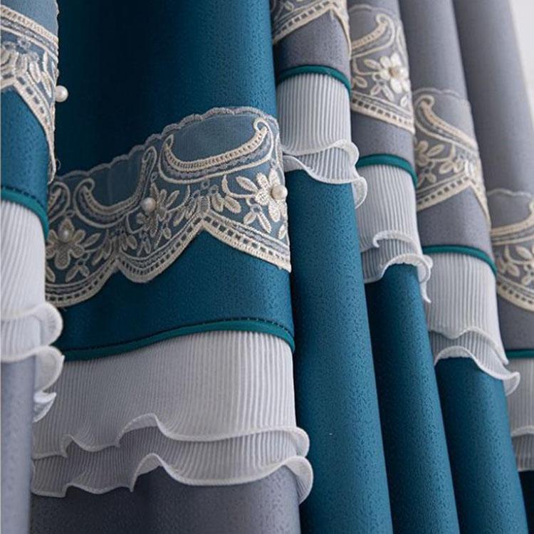 Curtain Shading Waterproof Antifouling Thickened Living Room Balcony Bedroom Full Shading Thermal Insulation and Sunscreen Curtains Rod