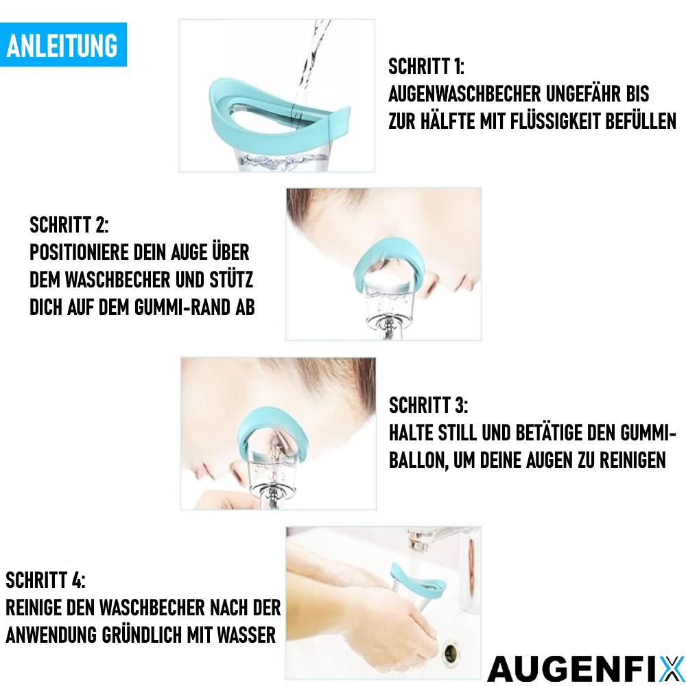 AUGENFIX чашка для промывания глаз очиститель для глаз силиконовая чашка для промывания ванная комната