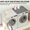 Leak-Proof Anti Slip Washing Machine Drain Tray Extra Thick Silicone Storage Mat  Washing Machine
