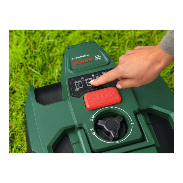 Robot tondeuse autonome - Bosch - VISIMOW18V-200 - 06008E1101 - sans batterie et chargeur - 18V - 18cm de coupe