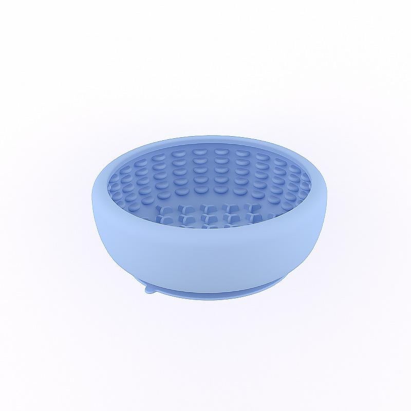Silicone Non Slip Slow Feeder Bowl for Dogs Cats Large Capacity with Suction Cup Anti Choke Lick Mat Pet Feeding Dish