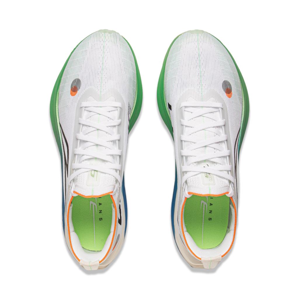 Кроссовки для бега Li Ning Feidian 5 Elite Ultra Light Technology Carbon Plate унисекс белые зеленые синие ARMV003-11
