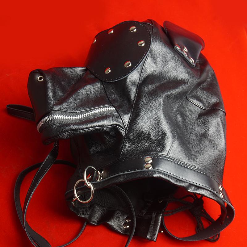 Маска-капюшон BDSM с поводком, Наручники-варежки, Ограничители для бондажа, Ролевая игра "Щенок", Секс-игрушки для пар, Взрослые Игры СМ
