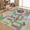 Children's Playroom Cartoon Carpet and Reading Mat