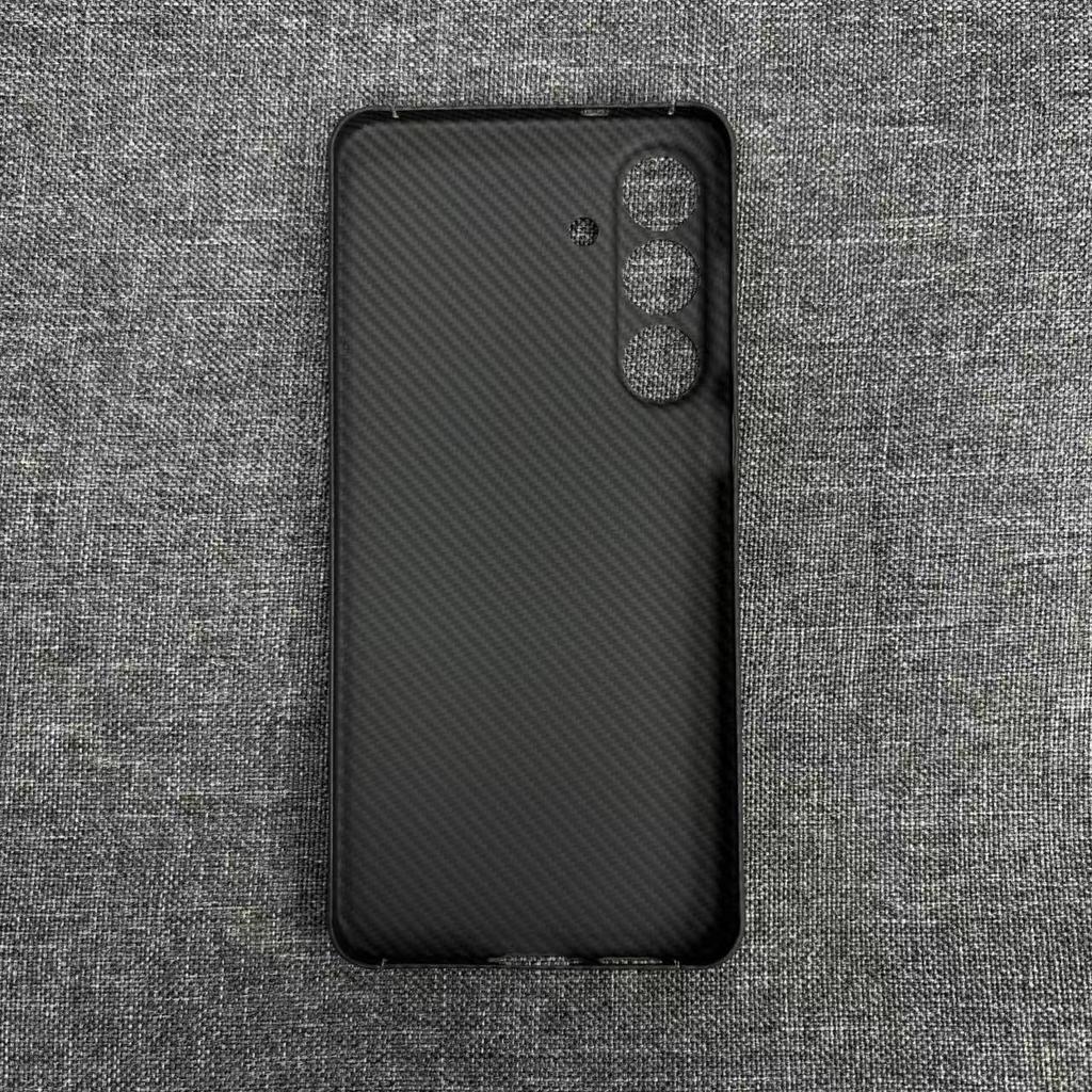 Бизнес-кейс из кевлара, арамида и углеродного волокна для Samsung Galaxy S25 FE, ультратонкий, минималистичный, защита камеры, ударопрочный чехол