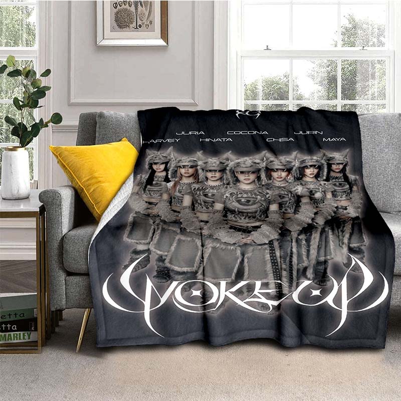 Soft flannel blanket, K-POPX-XG girl group poster blanket, portable home travel blanket, suitable for sofa beds, bedrooms, and