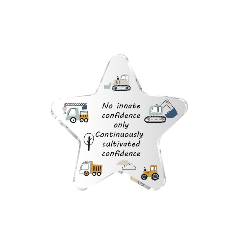 Pentagram Acrylic Souvenirs for Students Desktop Living Room Decorative Ornaments