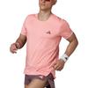Adidas T Shirts Men's Pink Crew Neck Moderate Straight Fit IM8548
