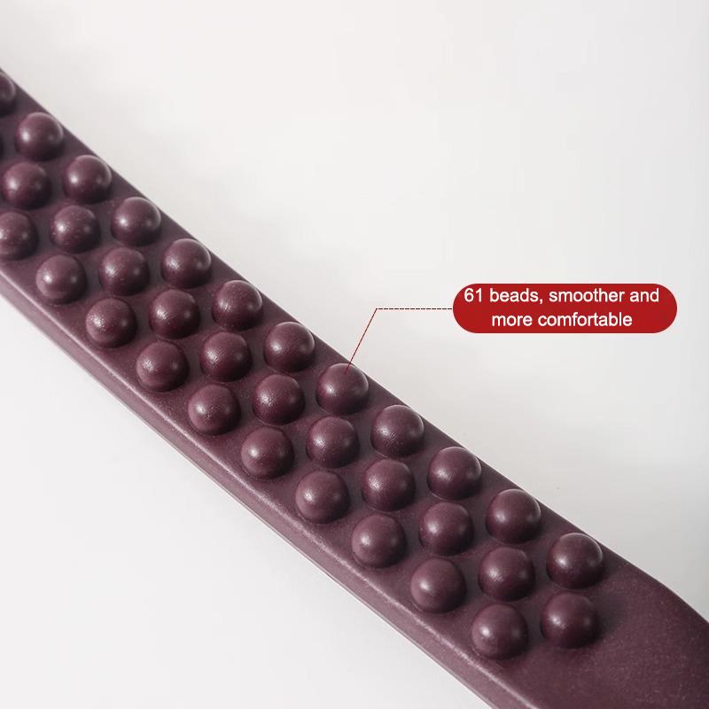 61 бусина универсальный массаж спины сухожилия деревянная скребковая палочка точечная терапия гуаша расслабляющий акупунктурный инструмент абдоминальный массажер