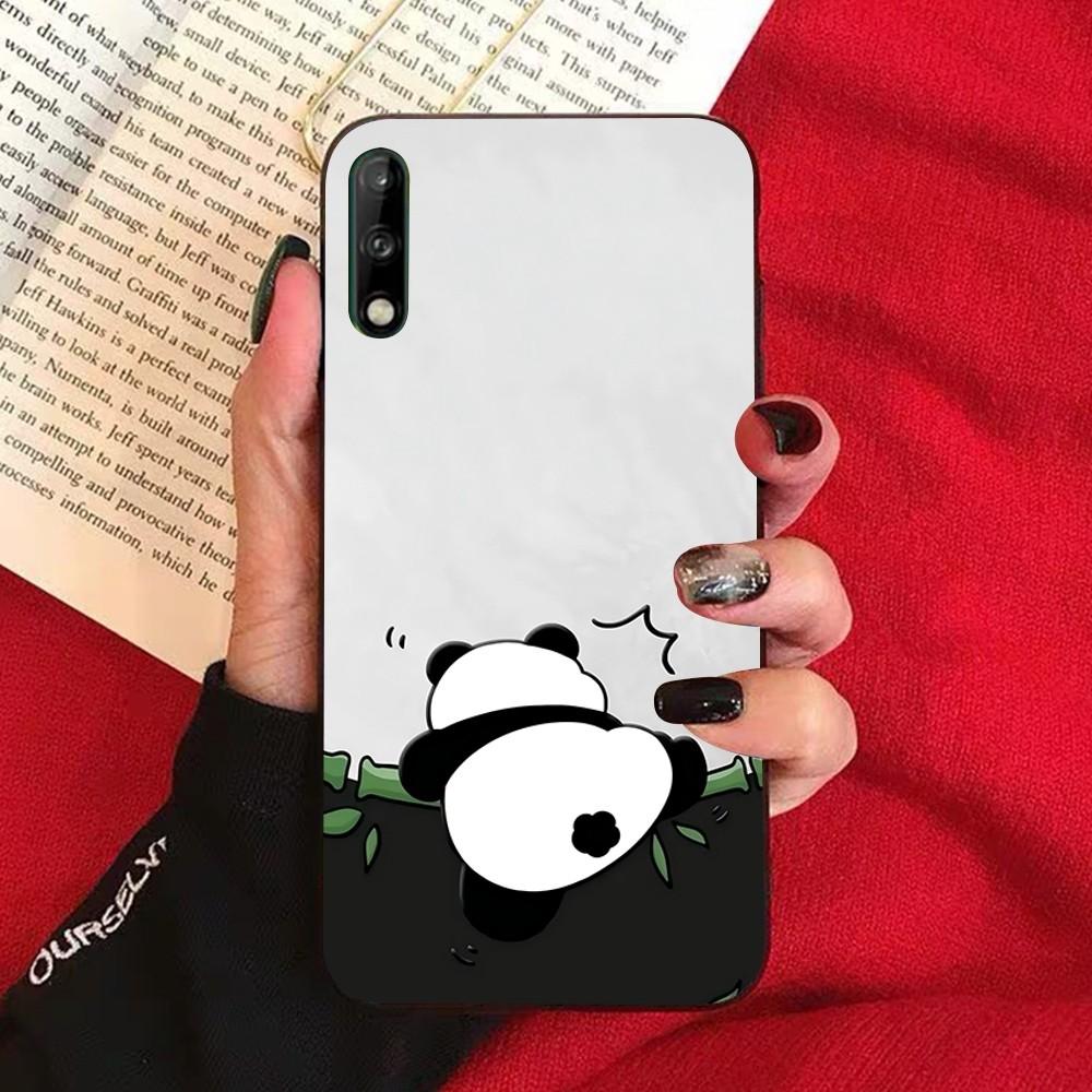 Anime Cute Panda Phone Case For Huawei Honor 10 lite 9 20 7A 9X 30 50 60 70 pro plus Soft Silicone Cover