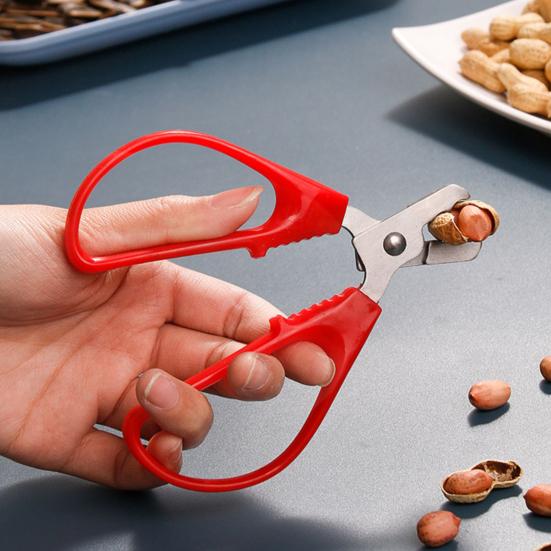 Ножницы-щипцы для взлома скорлупы орехов с эргономичной ручкой, многоразовый широко используемый инструмент «Щелкунчик» из нержавеющей стали