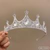 Birthday Rhinestone Crown Headband Princess Tiara Bride Wedding Crown Adult Headband Diamond Children