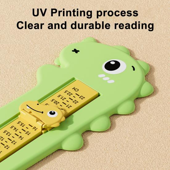 Cartoon Dinosaur Foot Measuring Device Kids Foot Length Measurement Gauge Infant Boys Girls Accurate Shoe Sizer Ruler Feet Measurer Tools