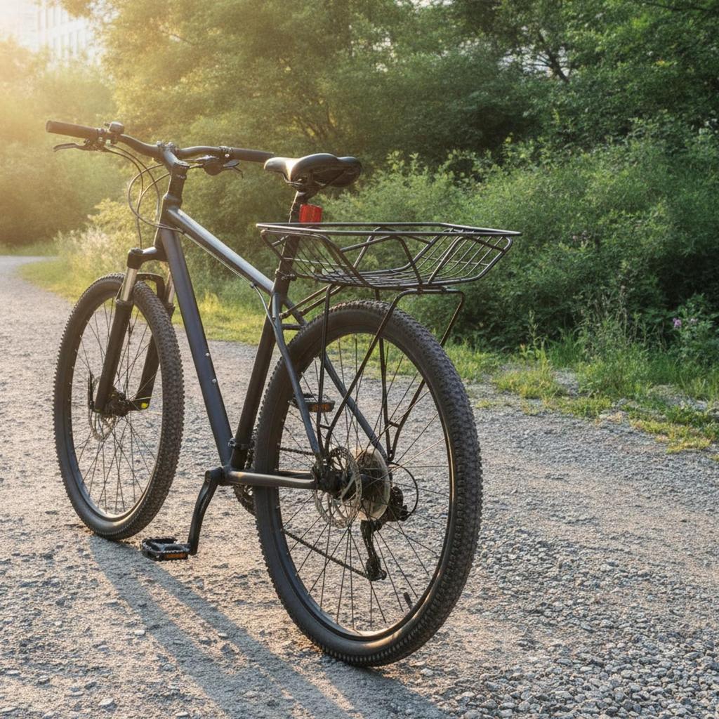 Bike Rear Basket Secure Long-Lasting for Commuters