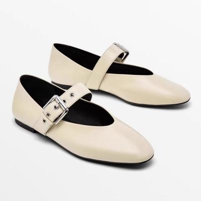 2025 Женские туфли-балетки с мелким вырезом, осенние, с острым носком, лоферы, балетки, новая осенняя леопардовая ретро обувь для платья, zapatos de mujer