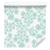 Wallpaper Flowers White, Soft Forms for Living Room and Bedroom 50x1000