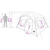 Instant Tent Gray and Orange 340 x 280 x 190 cm