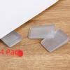 Прозрачные клиновидные подкладки в японском стиле для устойчивости стола и шкафа, регулировка высоты (4-Pack)