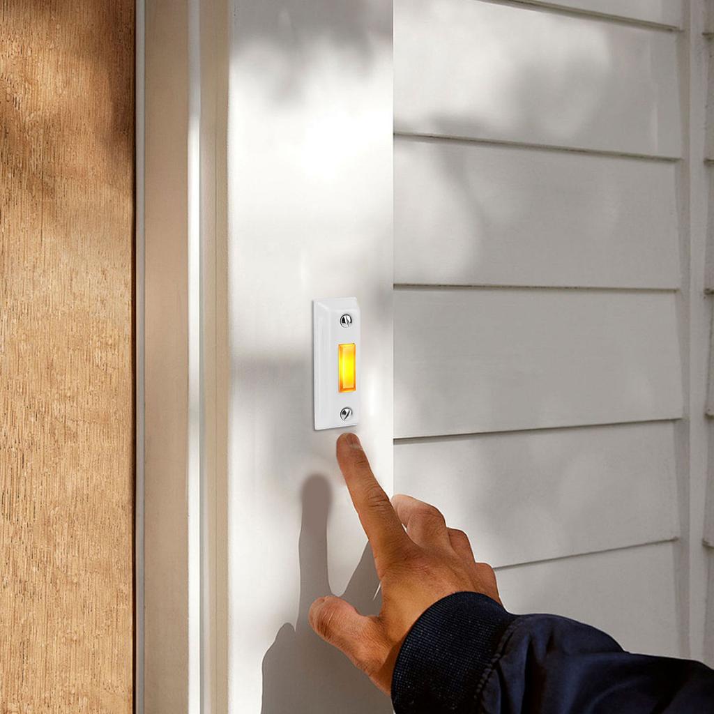 Многоцелевой дверной звонок с кнопкой, провод, прочный пластик, настенный дверной звонок, замена переключателей для дома или гаража