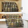 3-Tier Spice Rack Large Capacity Strong Load-bearing Easy To Install Retractable Kitchen Storage Shelf Seasoning Jar Organizer