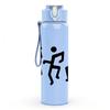 1PC Dancing Stick Figure Group 750ml Color Plastic Sports Water Bottle Leakproof Flip Straw Lid Suitable for Sports Office Home Use