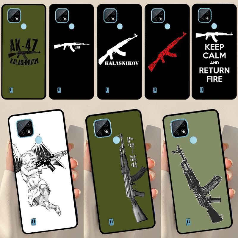 Чехол Ak 47 Gun для OnePlus 10 9 Pro 8T 9R 10R Nord2 для Realme 8 Pro 9 GT Neo 3 2 Master 8i 9i