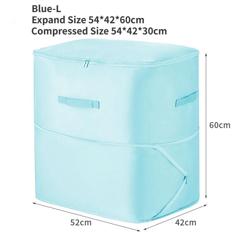 1pc Compression Packing Cube Wardrobe Drawer Puffer Jacket Storage Foldable Luggage Suitcase Organizer Compressed Travel