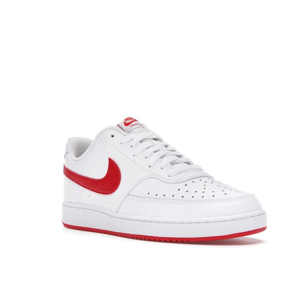 Nike Court Vision Low White University Красные мужские кроссовки CD5463-102