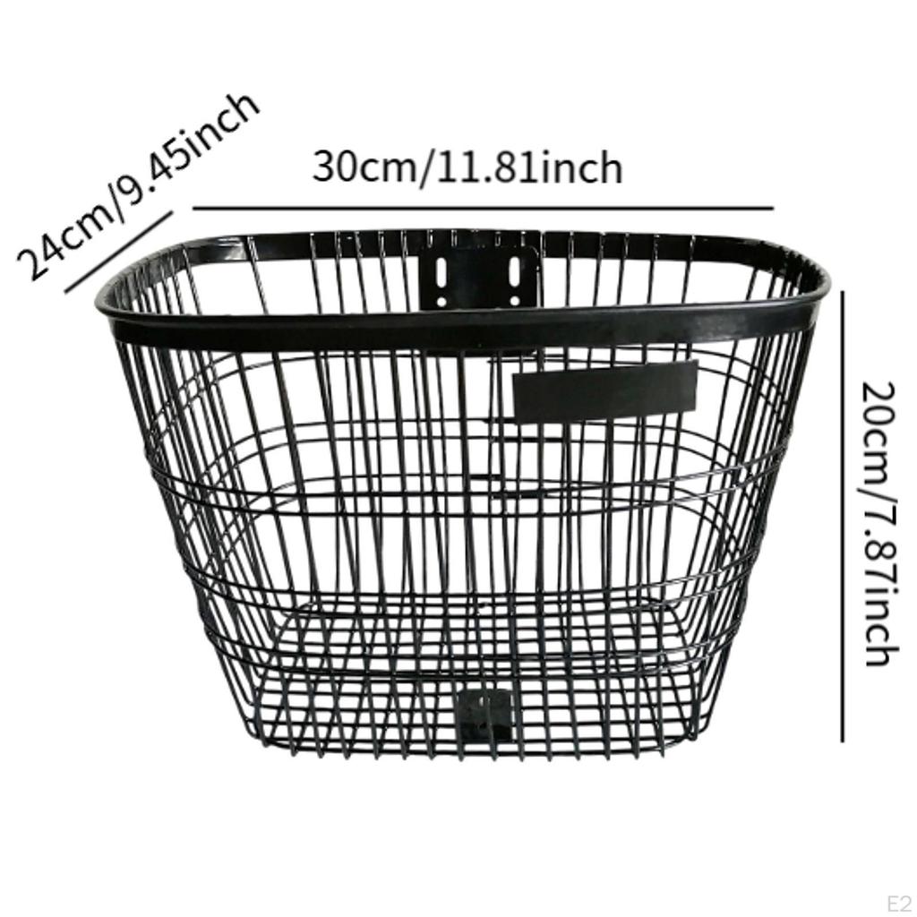 Bike Basket Bicycle Storage Convenient Detachable Portable Luggage Carrying for