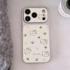 Чехол в стиле стикеров KT Cat для iPhone 15/13/12/11 - Совместим с Apple 17 Pro Max, Милый дизайн