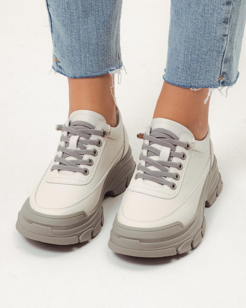 Кроссовки женские Lifexpert 80150 36 молочные кожа