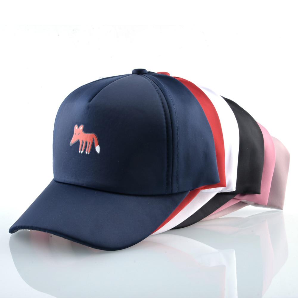 Бейсболка для мальчиков и девочек, милые шапки Snapback с лисой, детская сезонная весна-лето, уличная шляпа с регулируемым козырьком