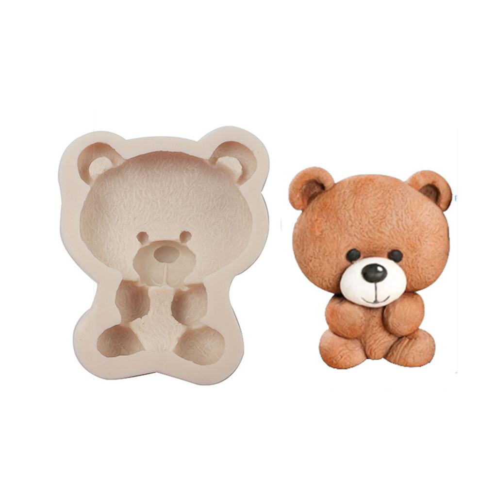 Силиконовые формы для помадки, формы для шоколада, силиконовые формы для торта в форме медведя, силиконовый материал для выпечки, подарок для любителя выпечки