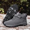 Модные мужские водонепроницаемые ботинки для улицы, зимние теплые, популярная обувь, мужские замшевые повседневные ботинки для снега, плюшевые теплые ботинки, кожаные ботинки для ходьбы, охотничьи