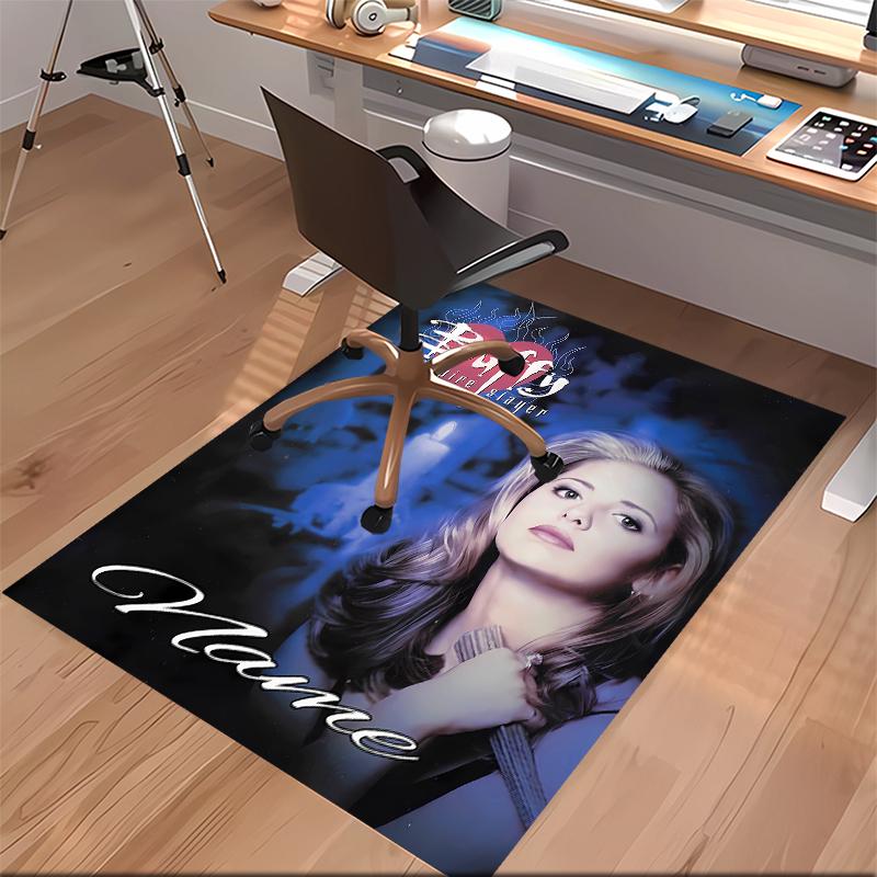 Custom personalization Buffy the Vampire Slayer Print Area Rug - Soft, Washable Non-Slip Indoor Mat,Living Room,Home&Office Decorative Rug