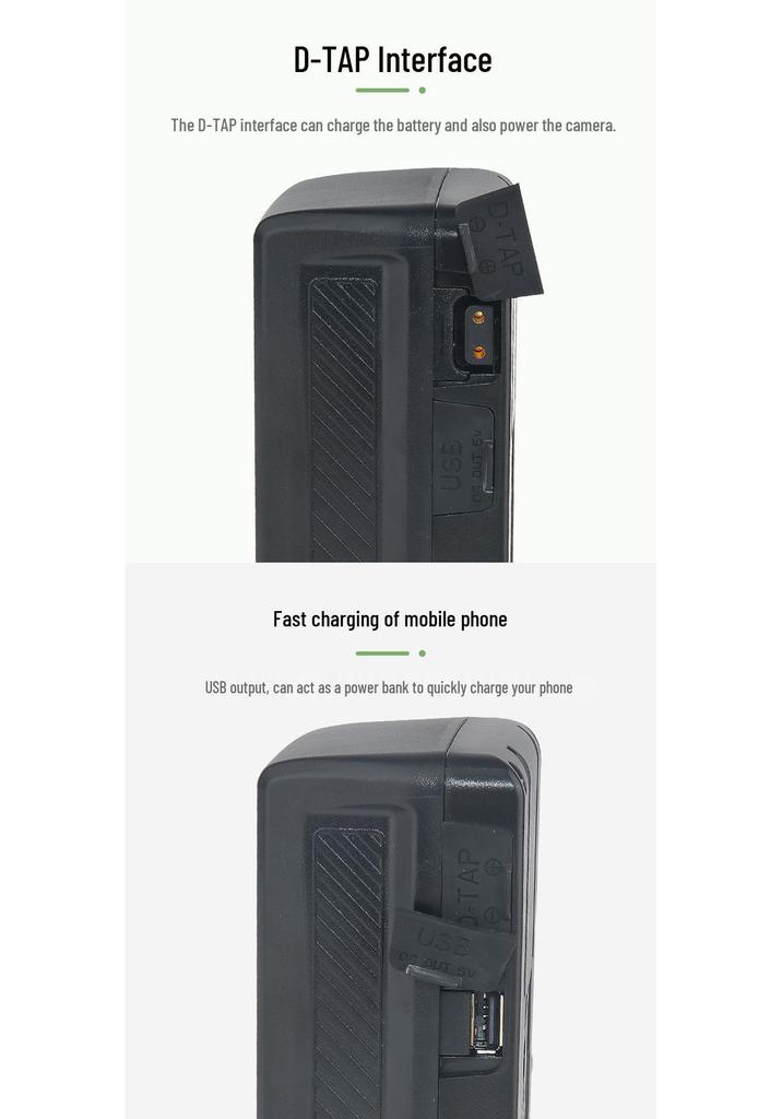 BP190 V-Mount Battery for Sony Camcorder, Aputure Fill Light, NanGuang Photography Light, 14.8V External Power Source