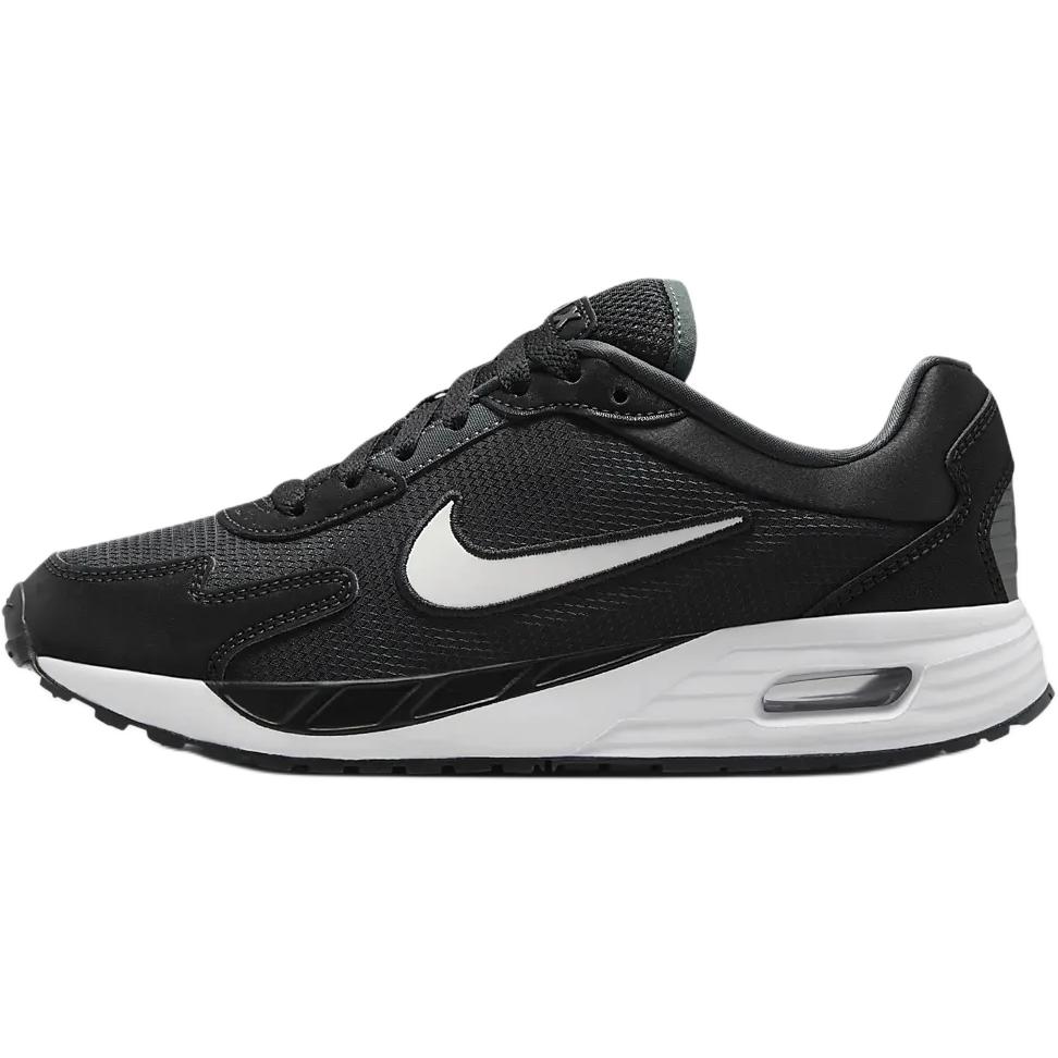 Nike Air Max Solo Амортизация против ударов Низкие Детские Кроссовки для Повседневной Носки Черный Белый Детские Кроссовки FV6367-001