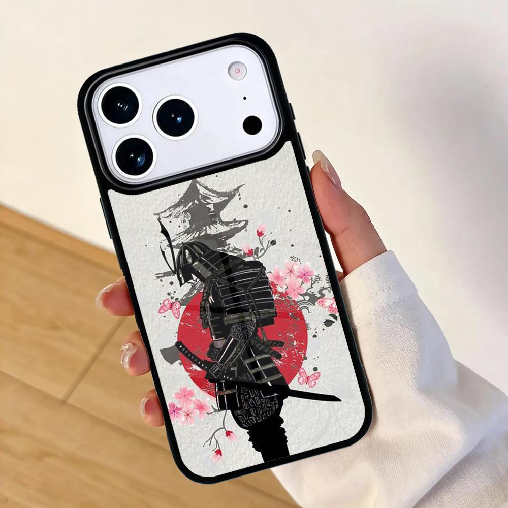 Japan The samurai Ninja Mobile Phone Case for IPhone 17 AIR 16pro Max 15 14 13 12 11 Bumper Cover
