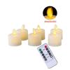 2/3/6 Pieces Remote Control Moving Wick Wedding LED Candles Warm White,Smokeless Dancing Flame Church Votive Tea Light Candles